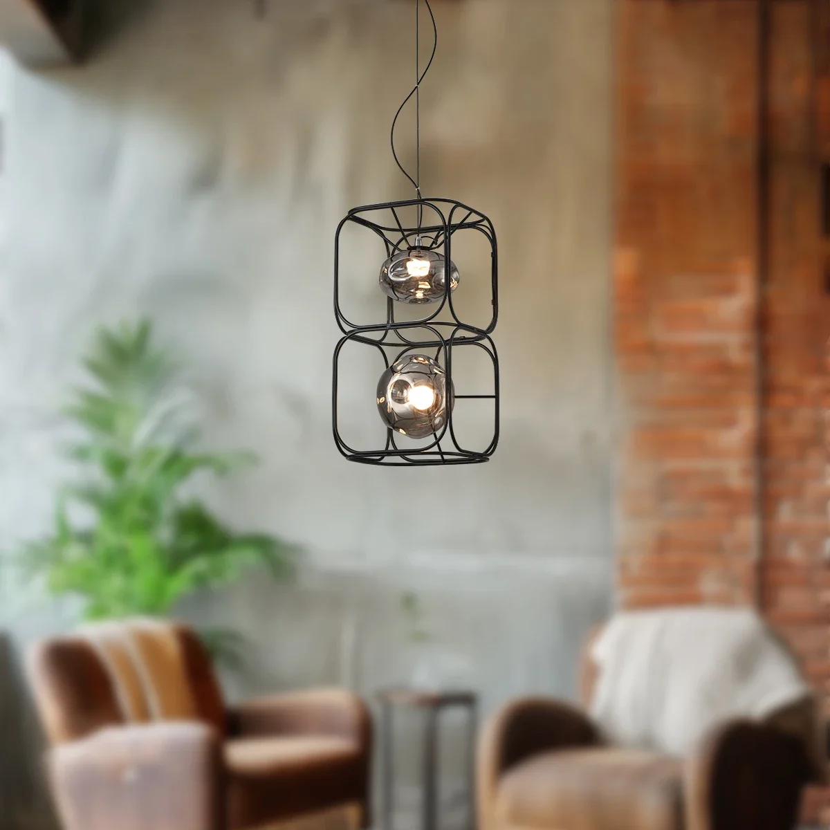 Geometric Lamp Shade - Lampu gantung geometris LED, lampu gantung