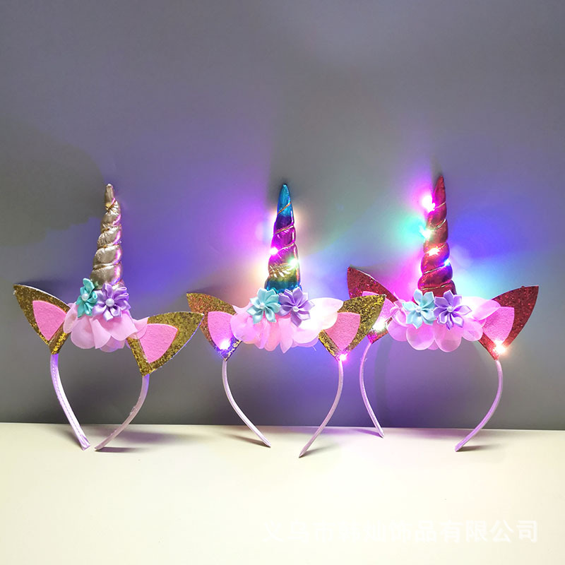 Unique Lighting Decor - Bando Unicorn Lucu Halloween Baru untuk