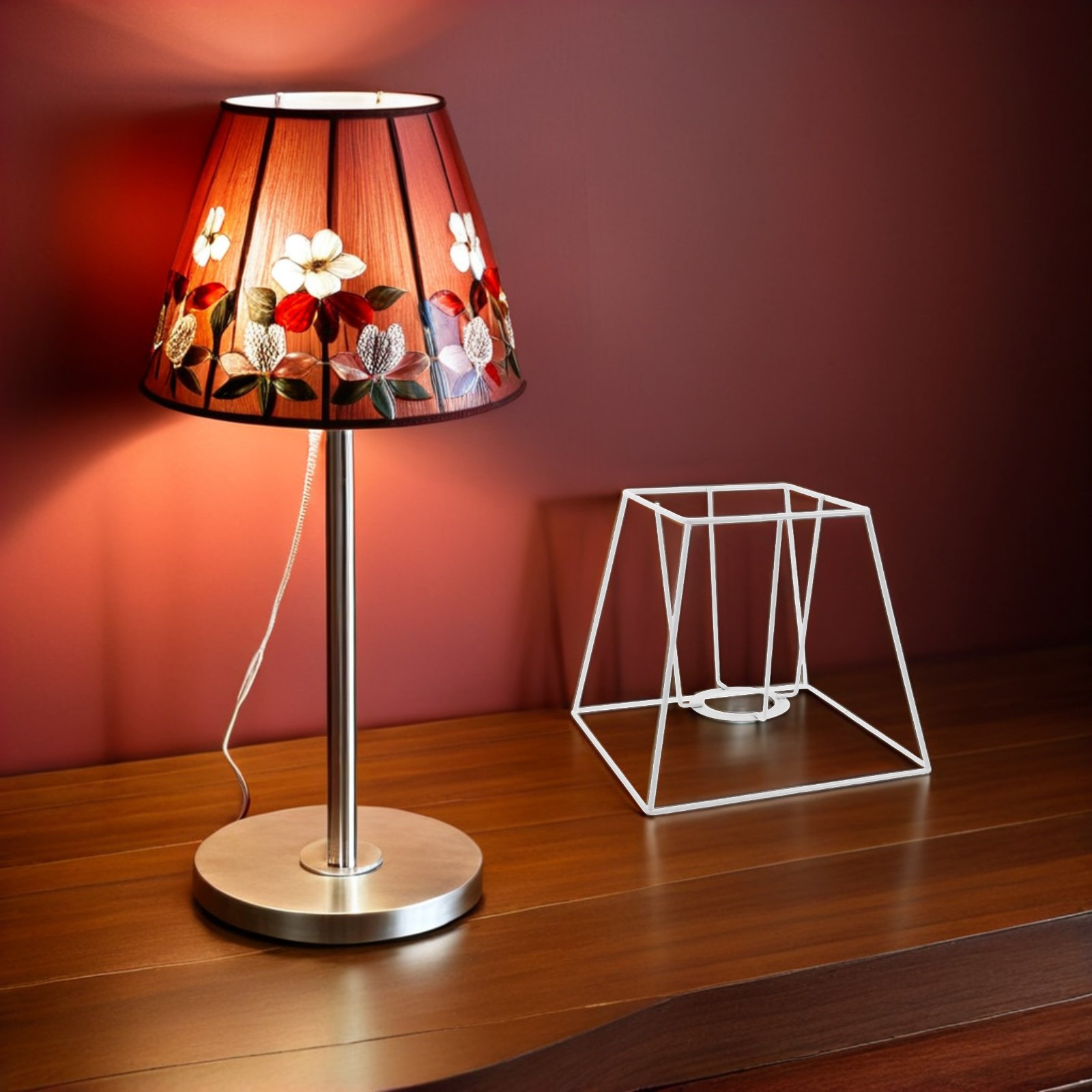 Geometric Lamp Shade - Rangka Kap Lampu Kawat Besi Geometris