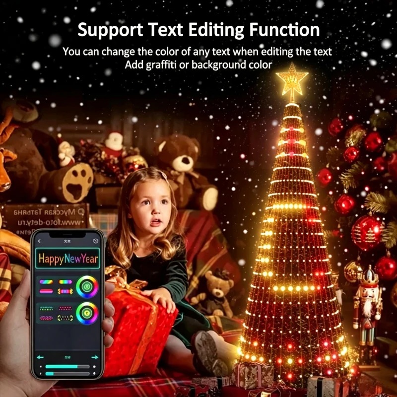 Lighting Christmas Decor - Lampu Puncak Pohon Natal RGB Pintar,