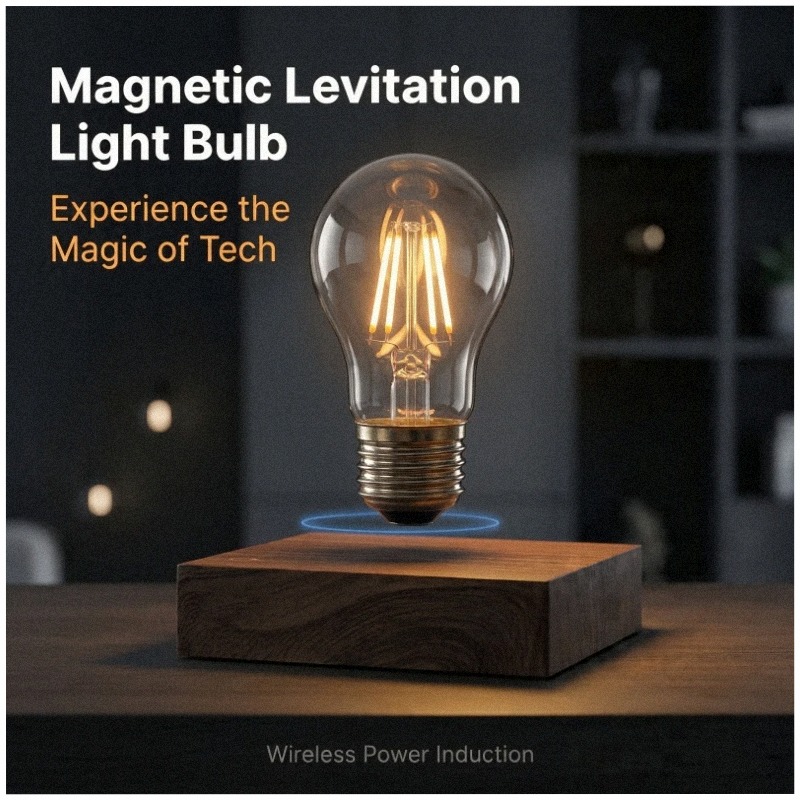 Unique Lighting Decor - Lampu Meja LED Nirkabel Mengambang dengan