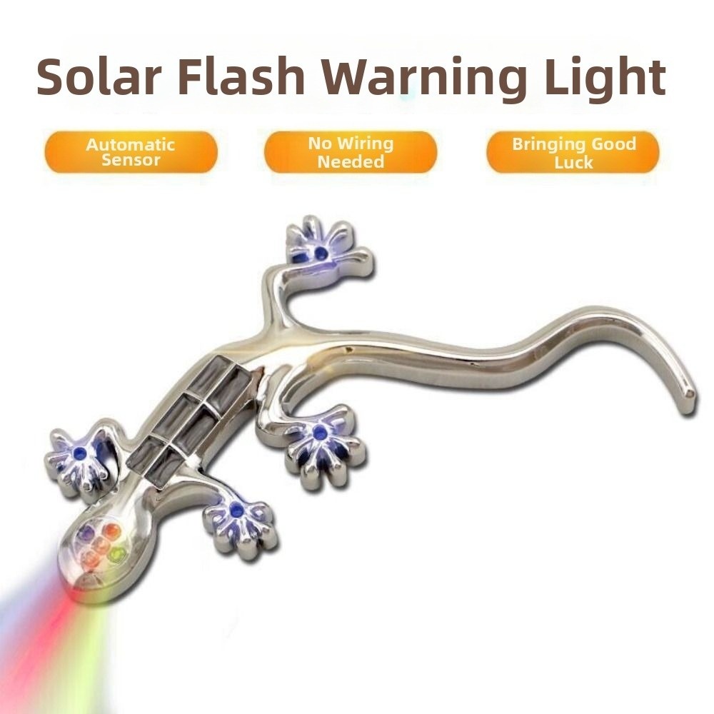 Gecko Lighting & Decor - Lampu Peringatan Surya Bentuk Tokek Baru,