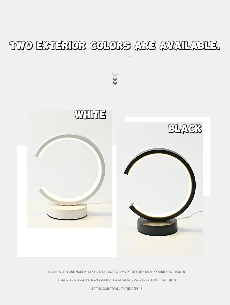 Decor Lighting Table Lamps - Lampu Meja Cincin Sederhana LED 20CM