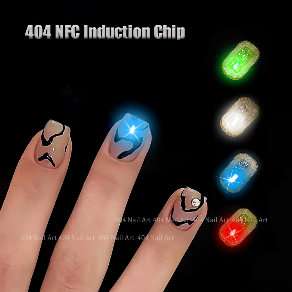 Unique Lighting Decor - -NFC Chip rasa-Ntag bersinar dekorasi kuku
