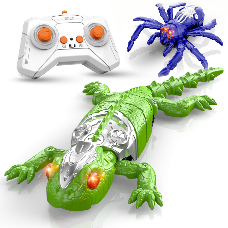 Gecko Lighting & Decor - Mainan Hewan Remote Control Gecko/Laba-laba Panjat