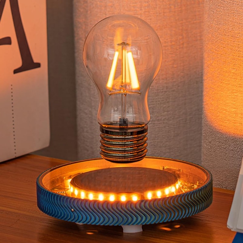 Unique Lighting Decor - Lampu Meja LED Nirkabel Mengambang untuk
