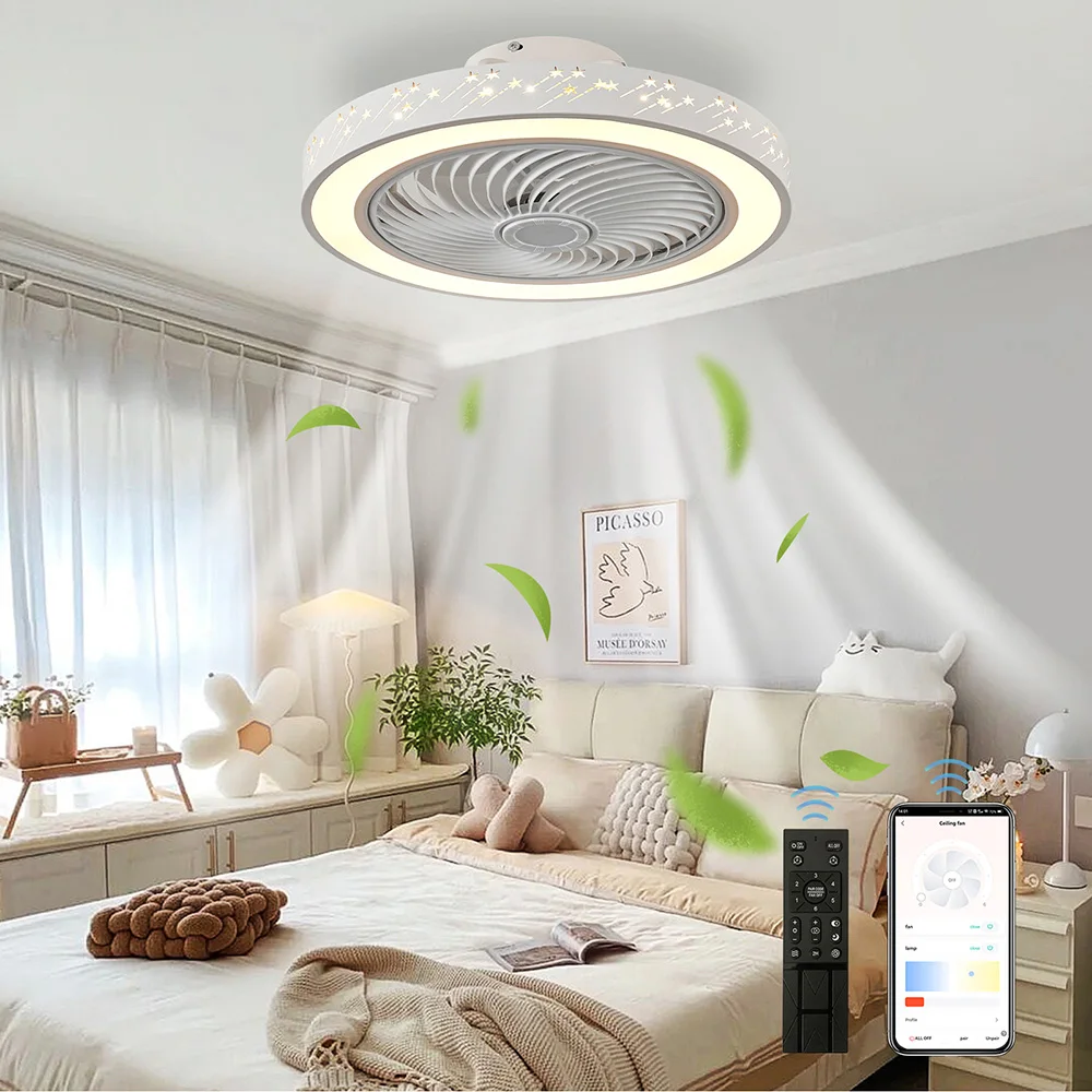 Decor Lighting Ceiling Fans - Kipas angin plafon aplikasi pintar, kipas