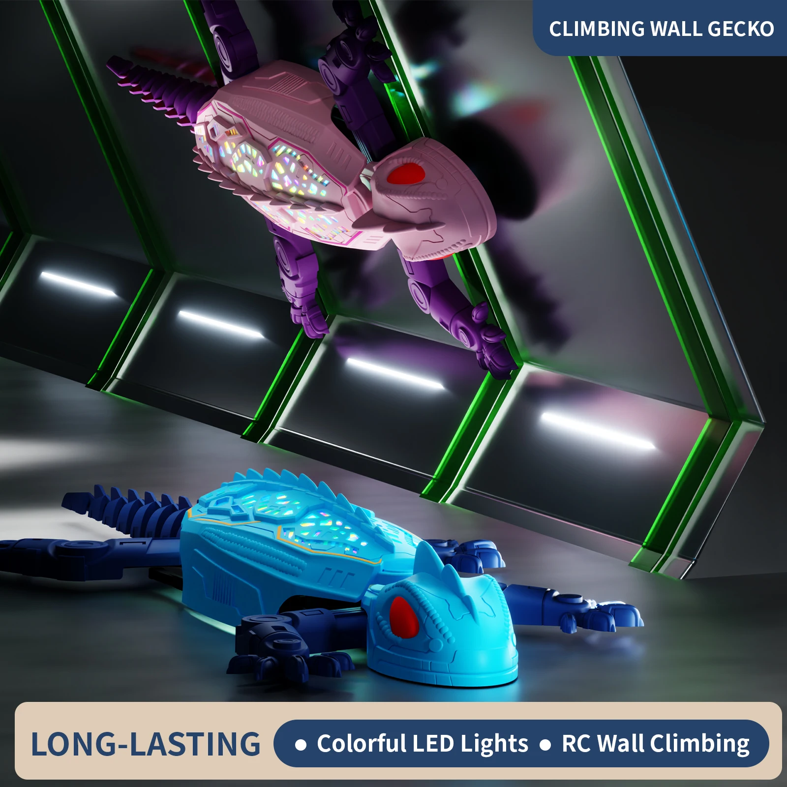 Gecko Lighting & Decor - Kadal Pemanjat Dinding dengan Lampu dan