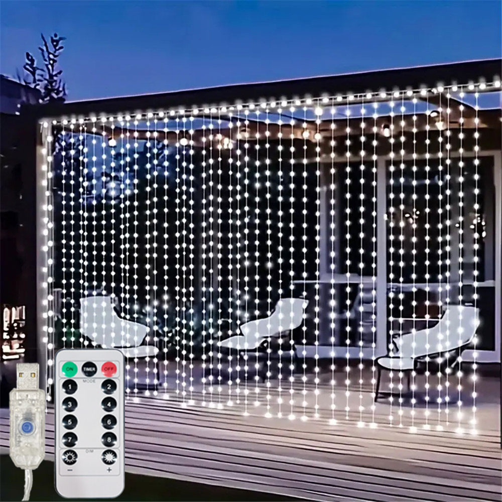 Fairy Light Curtain - Tirai LED USB 3/6M 8 Mode