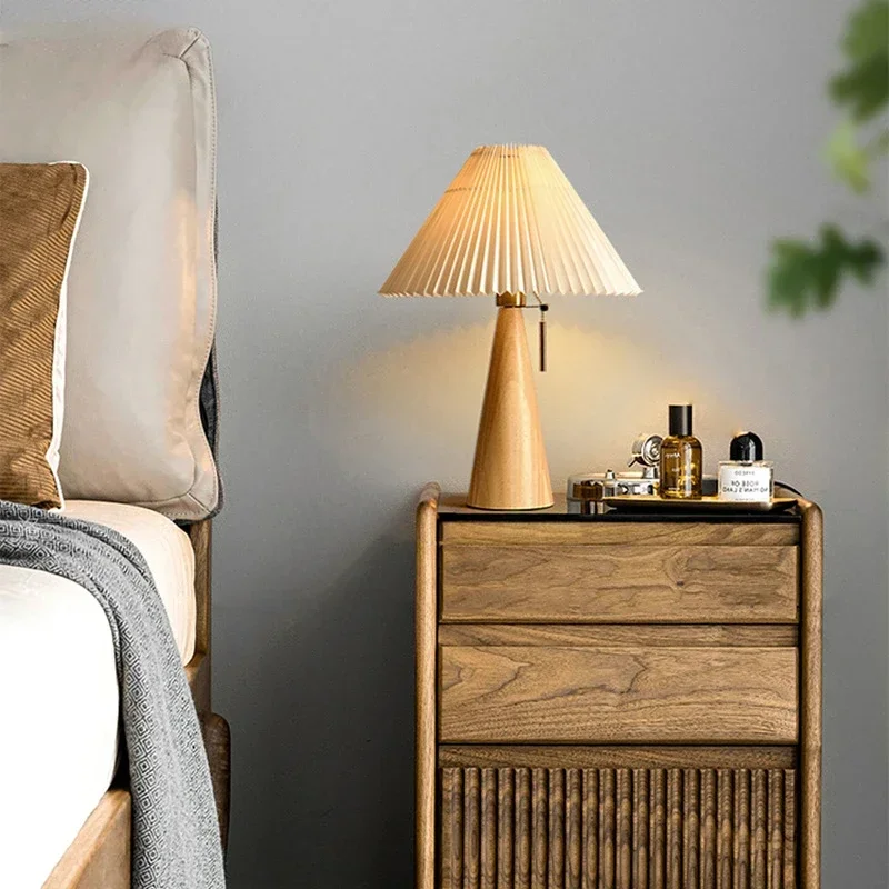 Decor Lighting Table Lamps - Lampu Meja Lipit Retro Lampu Kayu
