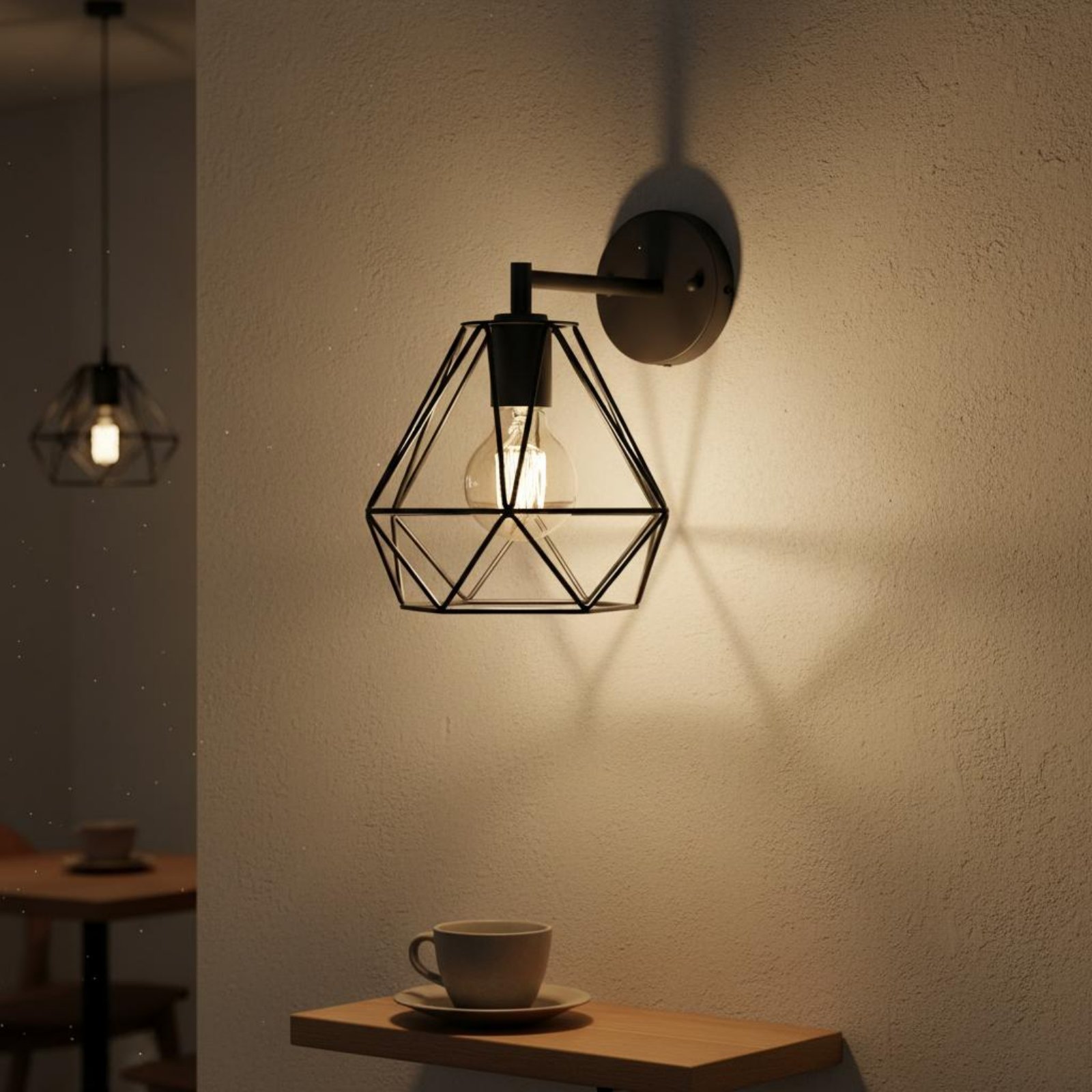 Kap Lampu Bentuk Belah Ketupat - Geometric Lamp Shade ulasan dan harga