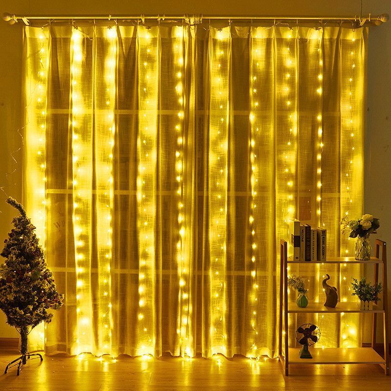 Lampu Tali Tirai LED USB denga - Fairy Light Curtain ulasan dan harga
