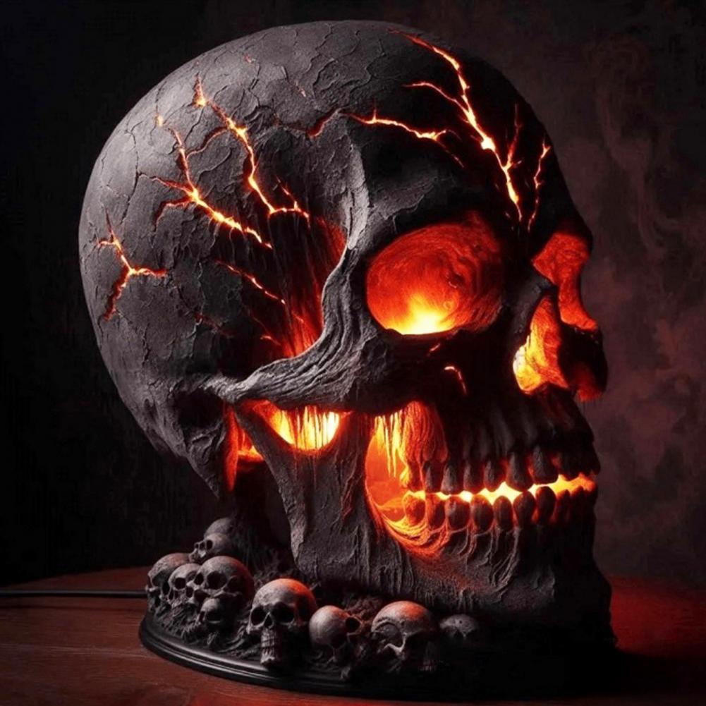 Lampu Tengkorak Batu Lava Hall - Unique Lighting Decor ulasan dan harga