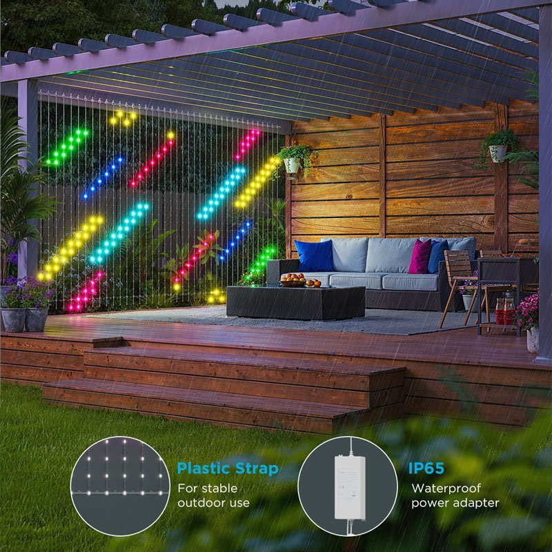 Lampu Tirai LED Pintar RGBIC 4 - Fairy Light Curtain ulasan dan harga
