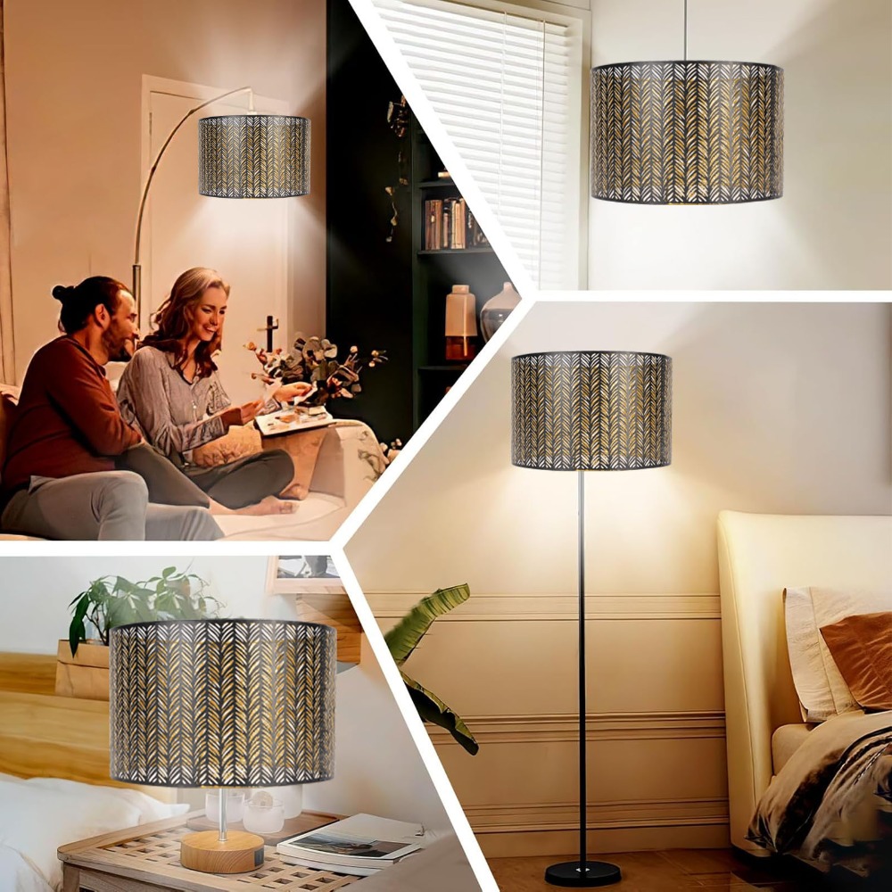 Kap Lampu Besi Sederhana Pola  - Geometric Lamp Shade ulasan dan harga