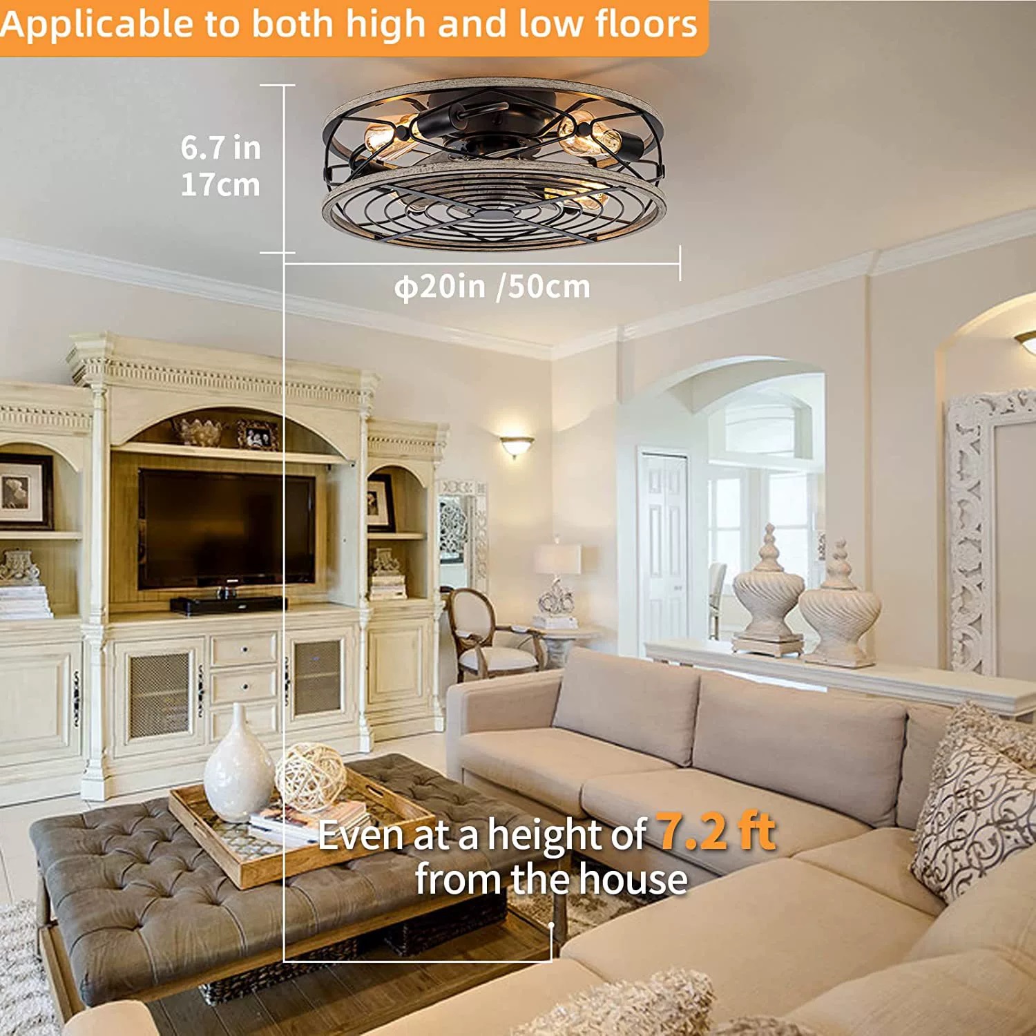 Kipas Langit-langit Pintar den - Decor Lighting Ceiling Fans ulasan dan harga