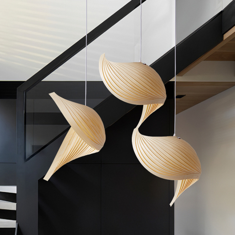 Lampu Gantung LED Kayu Unik Je - Unique Lighting Decor ulasan dan harga