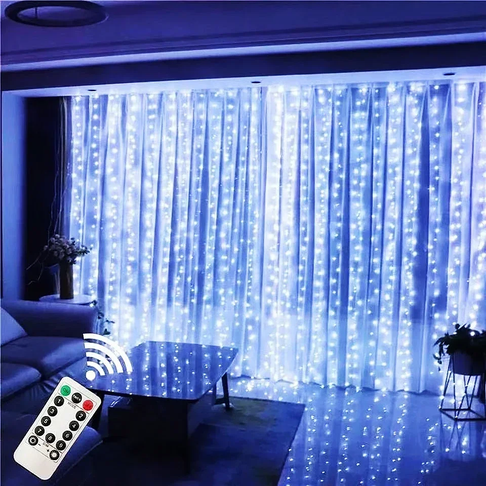 Lampu Tirai LED 3m dengan Kont - Fairy Light Curtain ulasan dan harga