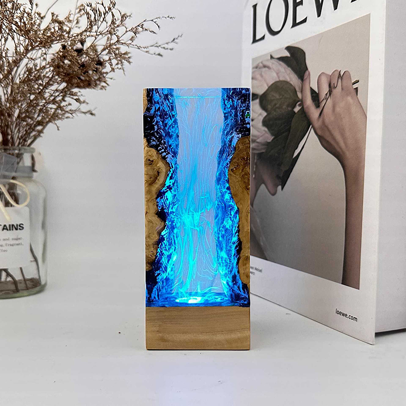 Lampu Meja Resin Tema Organism - Lighting Decoration For Wedding ulasan dan harga