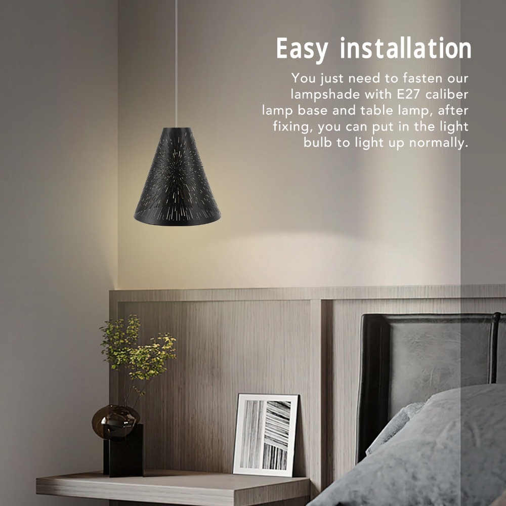 Kap Lampu Besi Modern Pola Geo - Geometric Lamp Shade ulasan dan harga