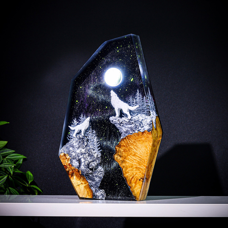 Lampu Meja Resin Figur Hewan A - Lighting Decoration For Wedding ulasan dan harga