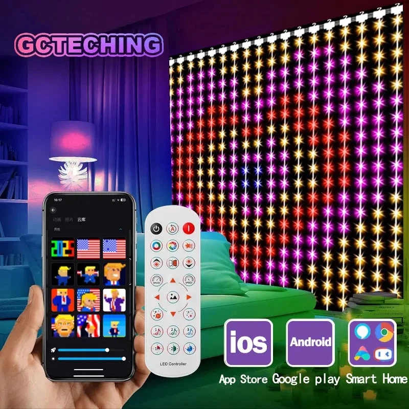 Lampu Tirai Pintar 400LED Kont - Fairy Light Curtain ulasan dan harga