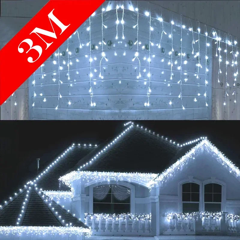 Lampu Natal Dekorasi Luar Ruan - Fairy Light Curtain ulasan dan harga