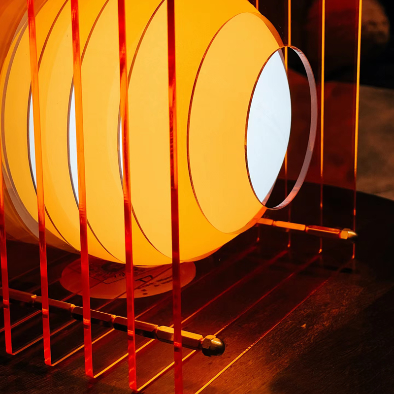 Lampu Meja Artistik Akrilik RG - Unique Lighting Decor ulasan dan harga