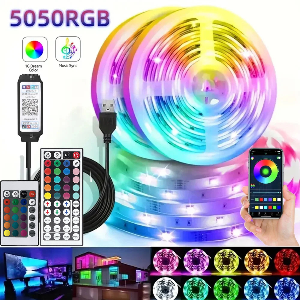 Lampu Strip LED RGB Pintar unt - Lighting Christmas Decor ulasan dan harga