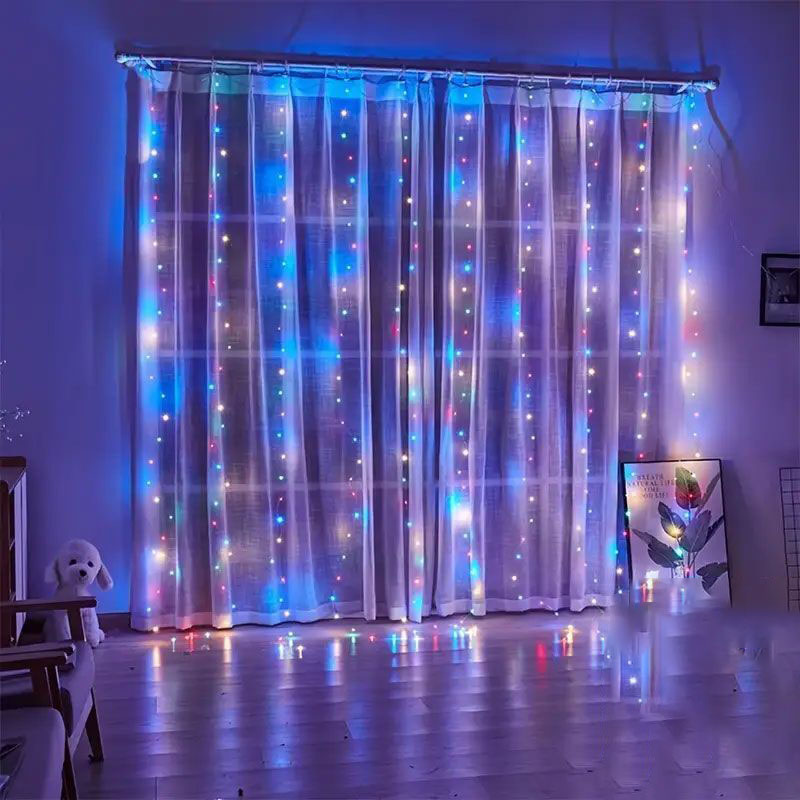 Lampu Tirai LED USB Lampu Tali - Fairy Light Curtain ulasan dan harga