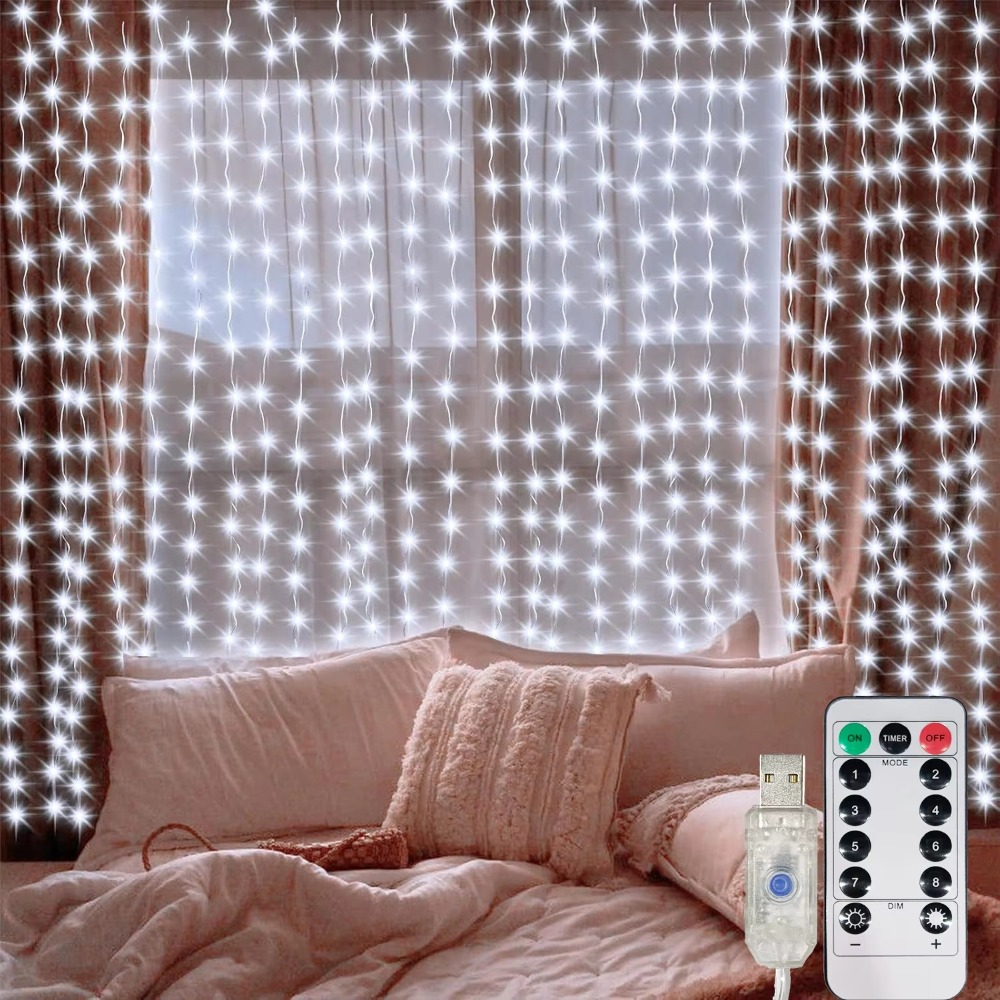 Lampu Tirai LED Garland USB de - Fairy Light Curtain ulasan dan harga