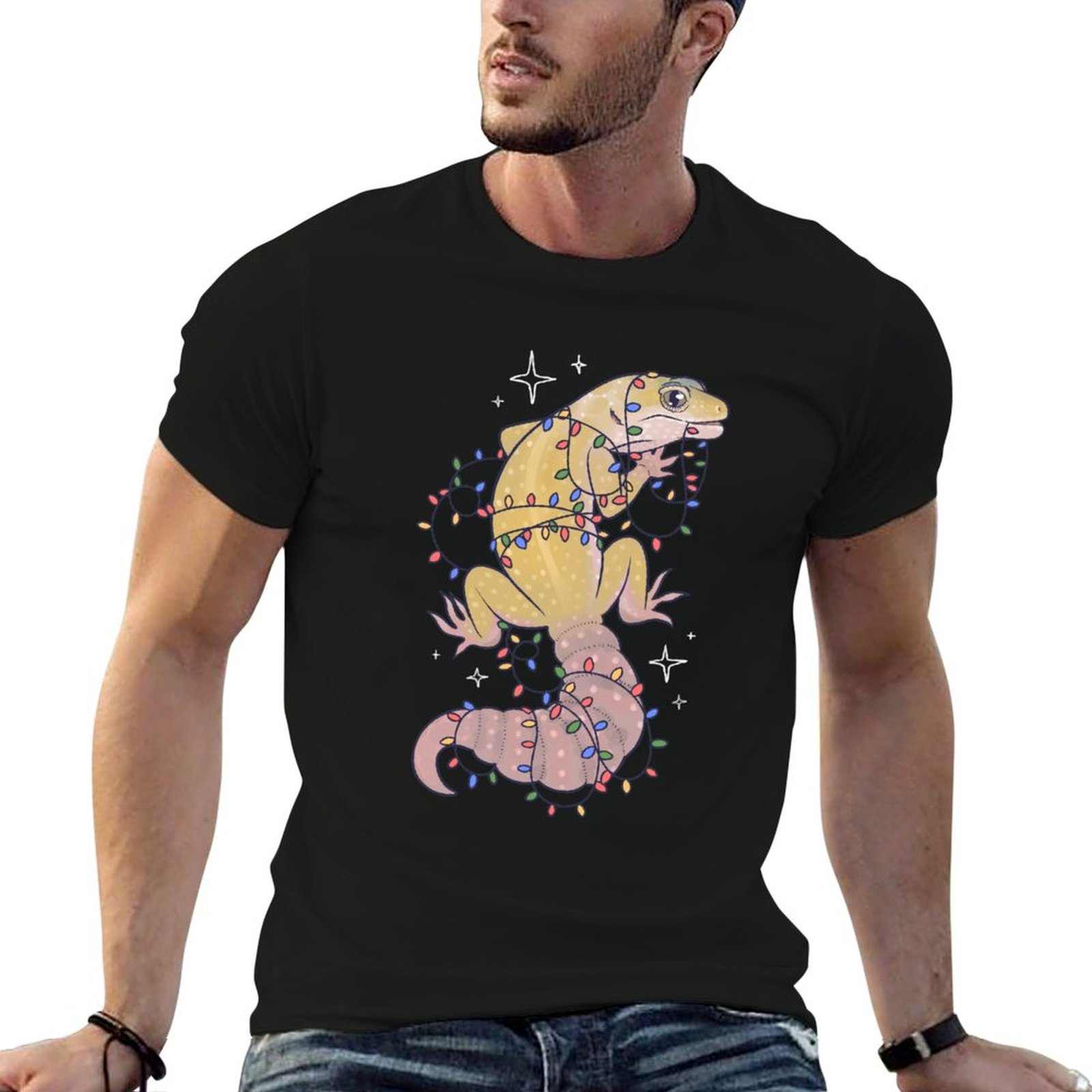 Kaos Leopard Gecko dan Holiday - Gecko Lighting & Decor ulasan dan harga