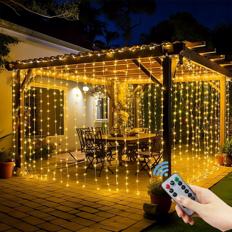 Lampu Tirai LED 3/4/6m, Garlan - Fairy Light Curtain ulasan dan harga