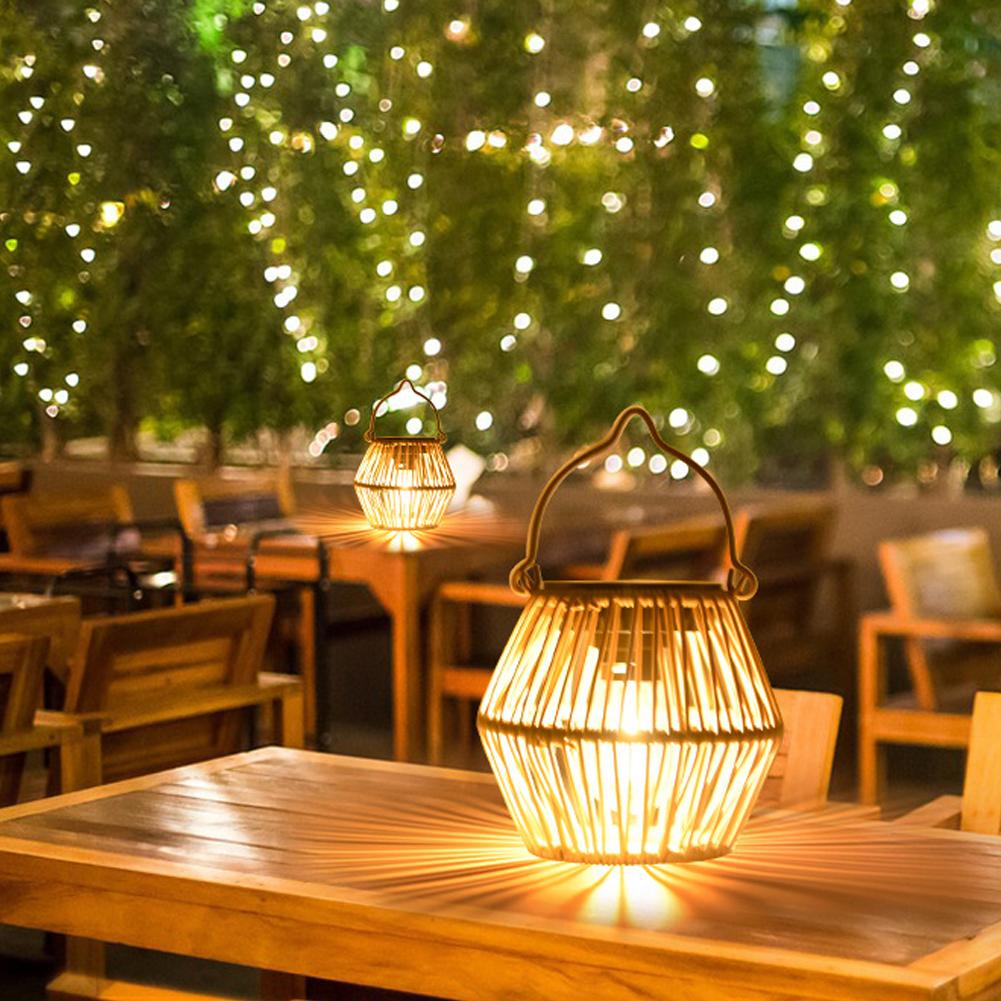 Lampu Rotan Tenaga Surya Tahan - Decor Lighting Table Lamps ulasan dan harga