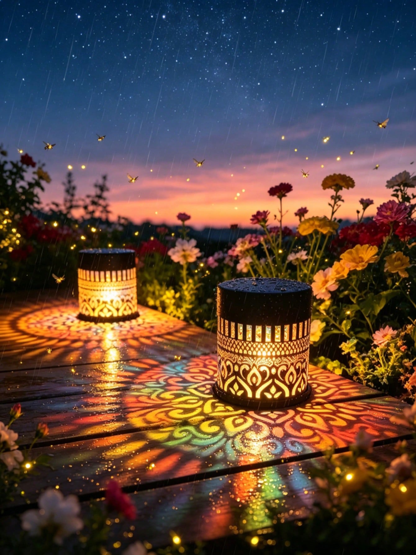 2 Buah Lampu Proyeksi Pola Man - Decor Lighting Floor Lamps ulasan dan harga