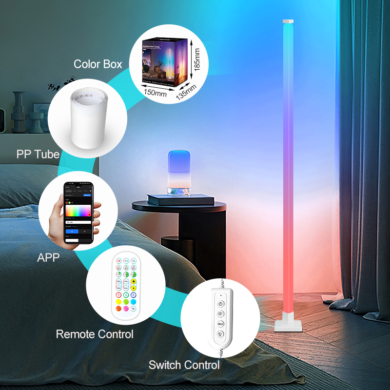 Lampu Lantai LED Pintar RGB ya - Decor Lighting Floor Lamps ulasan dan harga