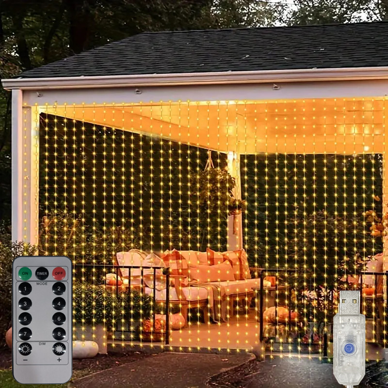 LED Garland Lampu Peri Lampu T - Fairy Light Curtain ulasan dan harga