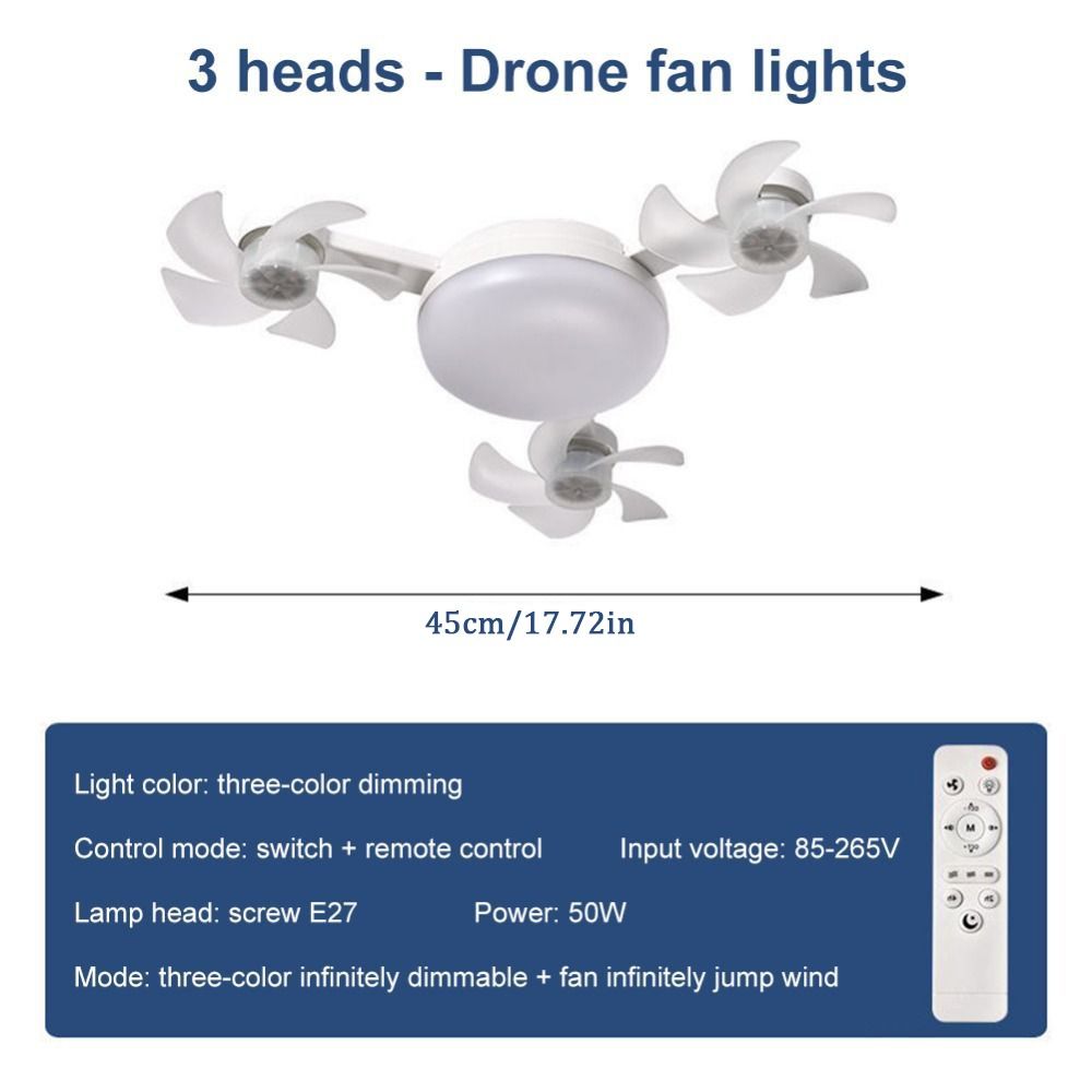 Kipas Angin Plafon 2 in 1 Sede - Decor Lighting Ceiling Fans ulasan dan harga