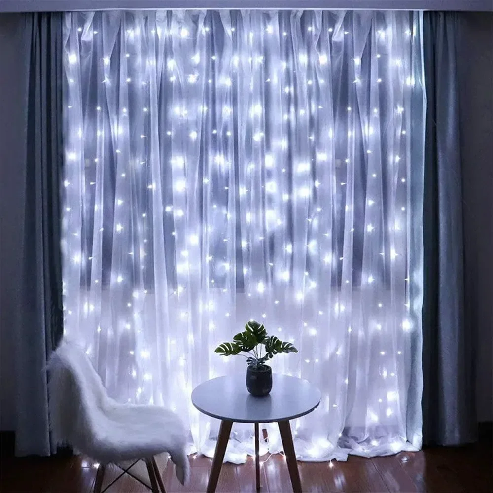 Tirai LED USB 3/6M 8 Mode Lamp - Fairy Light Curtain ulasan dan harga