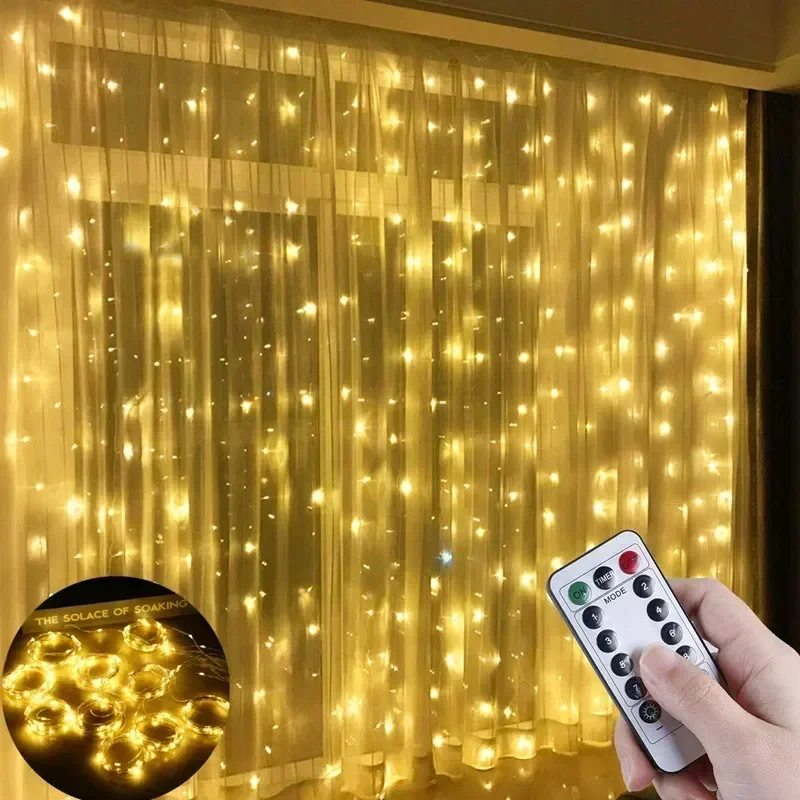 Lampu Hias Tirai 6x3M/3x3m unt - Fairy Light Curtain ulasan dan harga