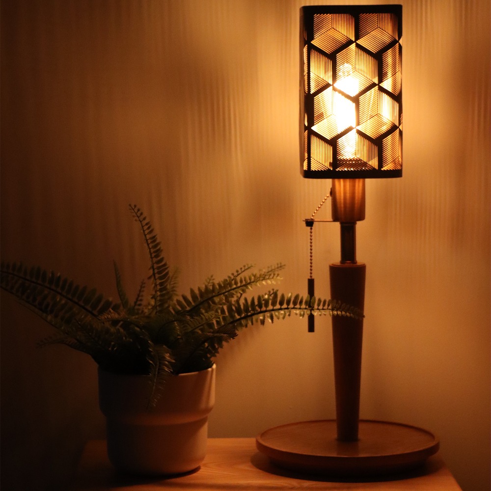 Kap Lampu Besi Modern Pola Geo - Geometric Lamp Shade ulasan dan harga
